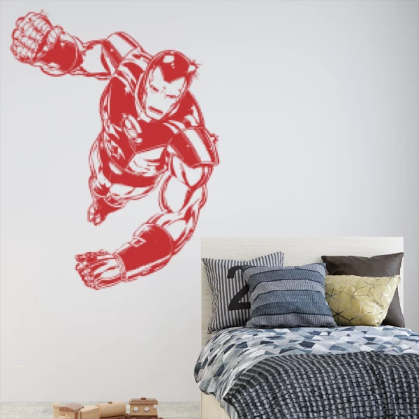 Sticker Iron Man Silhouet
