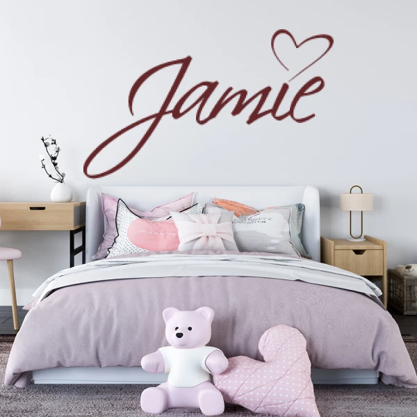 Sticker Jamie Script Hart