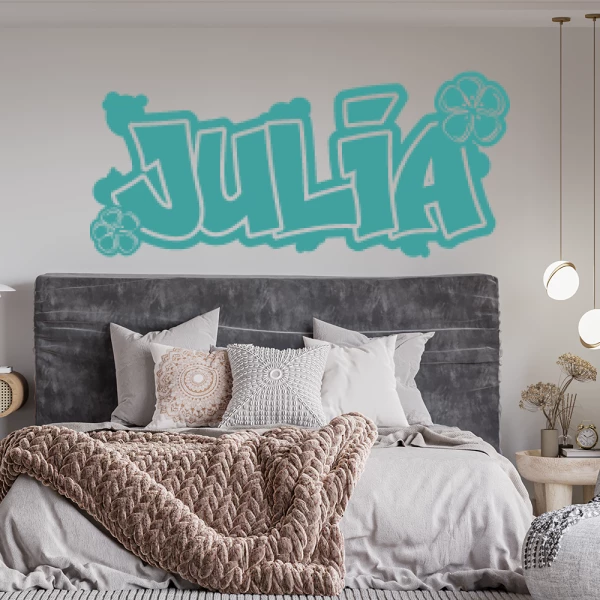 Sticker Julia Graffiti Flowers