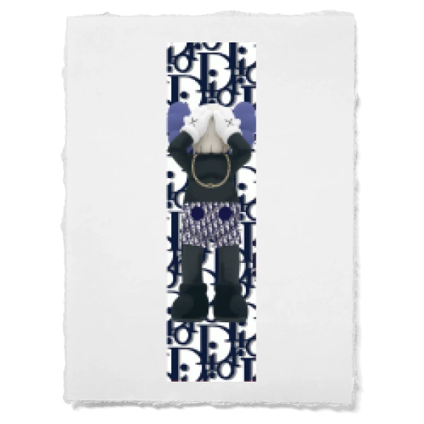 Sticker Kaws Dior
