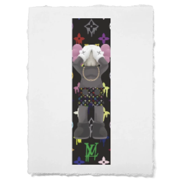Sticker Kaws Vuitton