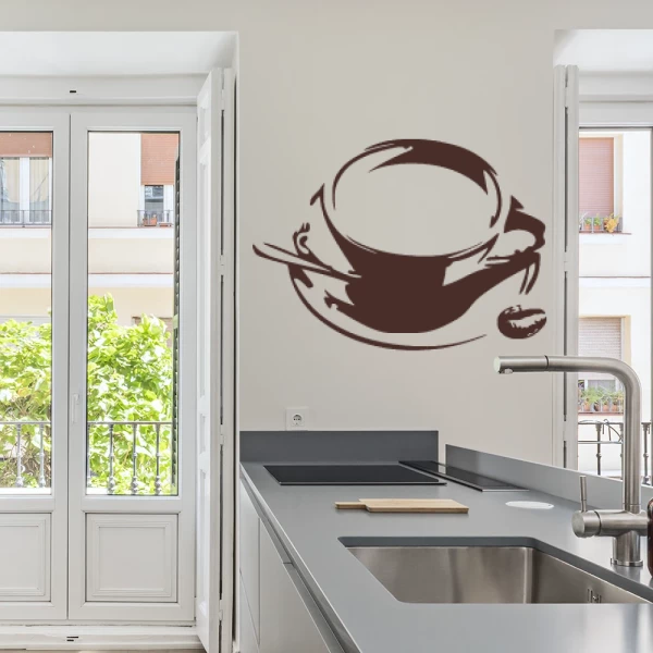 Sticker De kopje koffie