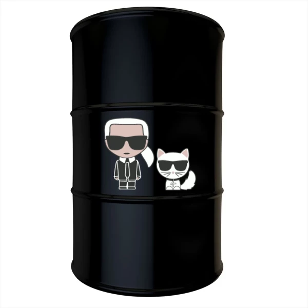 Sticker Lagerfeld en Choupette printed