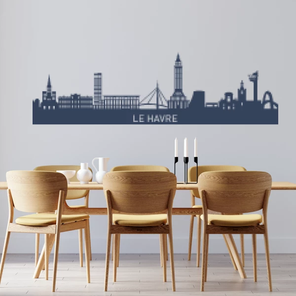 Sticker Le Havre Skyline