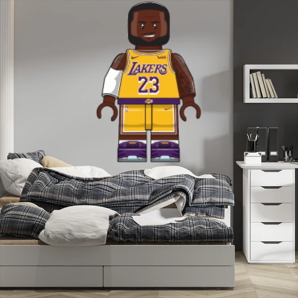 Sticker Lebron James Lego Printed