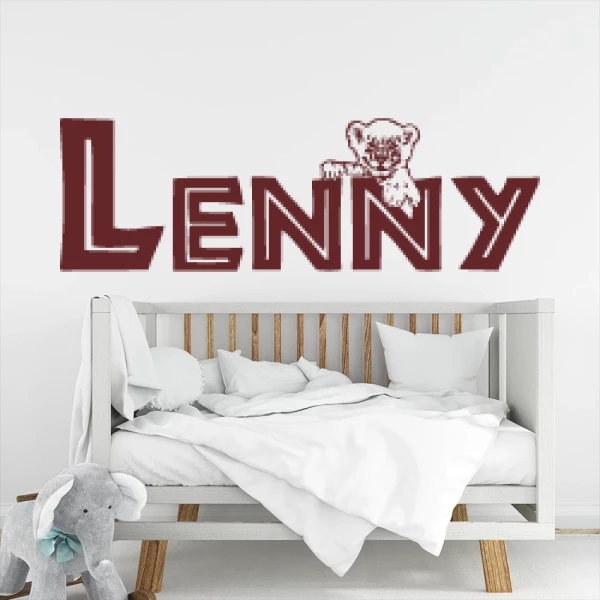 Sticker Lenny Baby leeuw