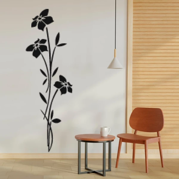 Sticker Drie bloemen