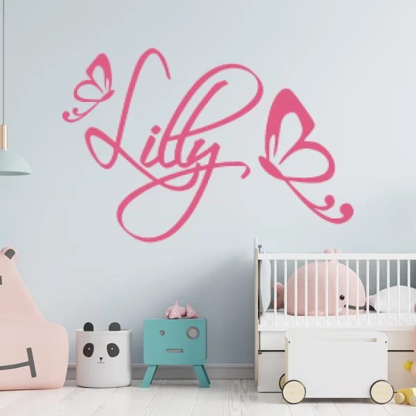 Sticker Lilly Vlinders