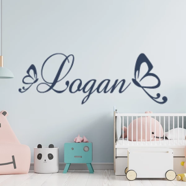 Sticker Logan Barok Vlinders