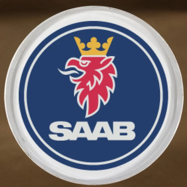 Sticker Logo Saab cirkel - Printed