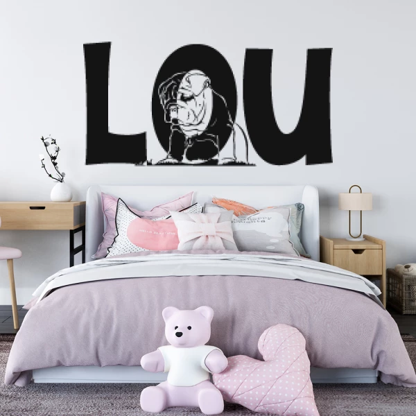 Sticker Lou Baby Bulldog