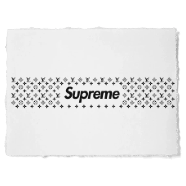 Sticker Louis Vuitton Supreme Pattern 01