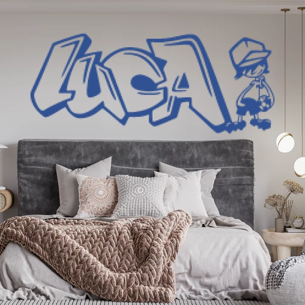Sticker Luca Graffiti Voetballer