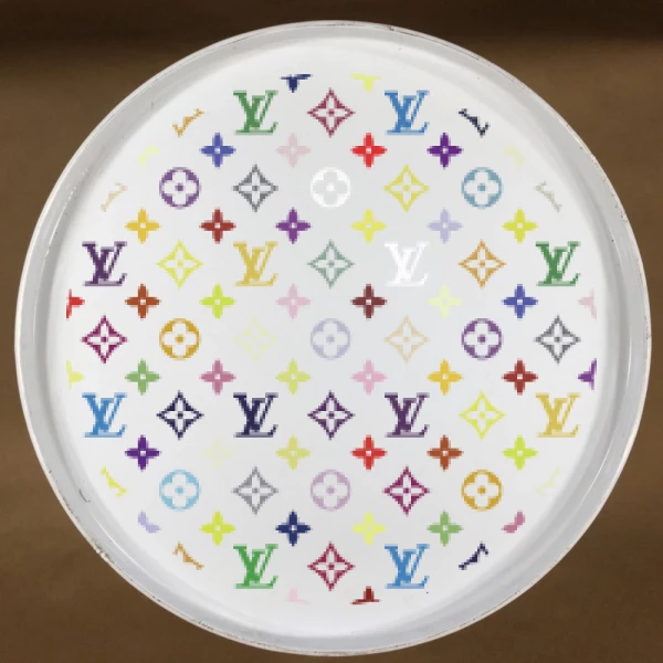 Sticker LV Pattern Circle light