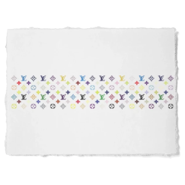 Sticker LV Pattern Horizontal light
