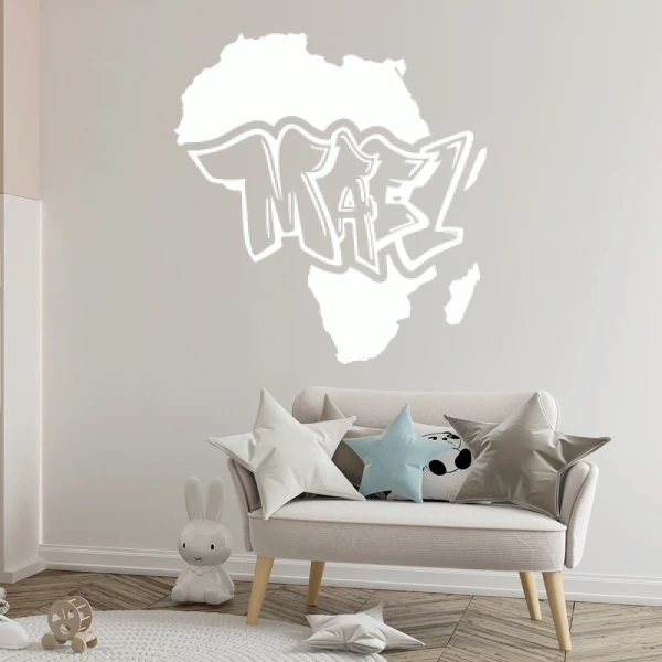 Sticker Mael Graffiti Afrika