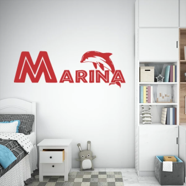 Sticker Marina Dolfijn
