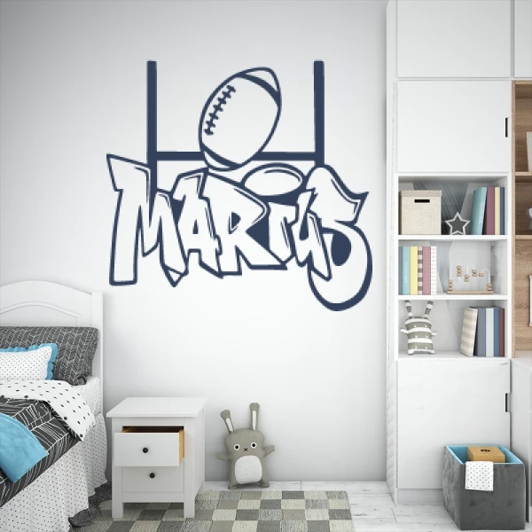 Sticker Marius Graffiti Rugby