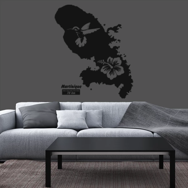 Sticker Martinique - Kaart 2