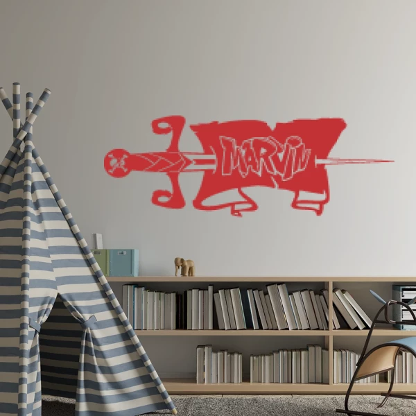 Sticker Marvin Graffiti Piraat