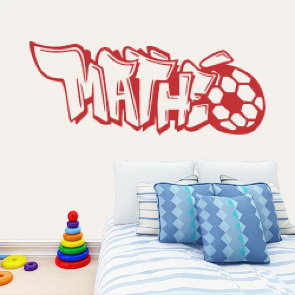 Sticker Mathéo Graffiti Foot 2