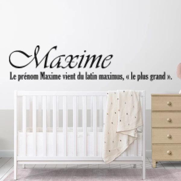 Sticker Maxime Etymologie