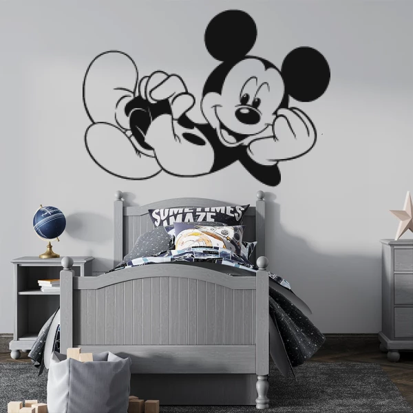 Sticker Mickey liegt