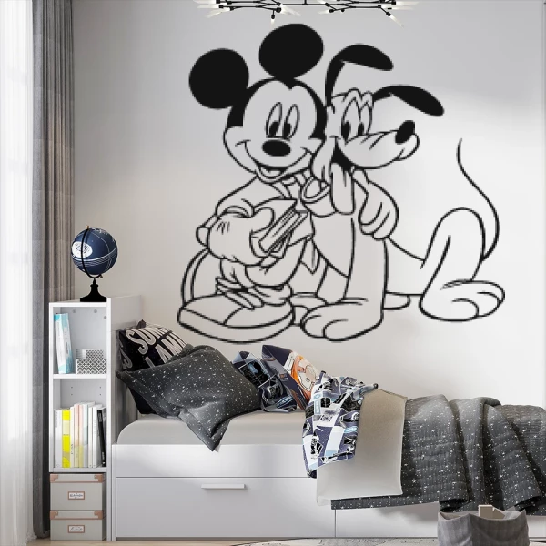 Sticker Mickey en Pluto