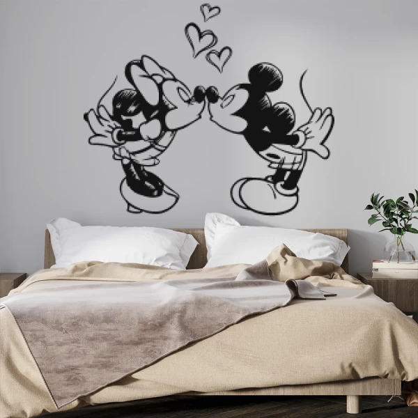Sticker Mickey - Minnie Schets