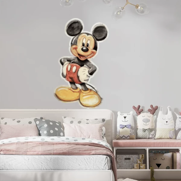 Sticker Mickey Water Color Printed