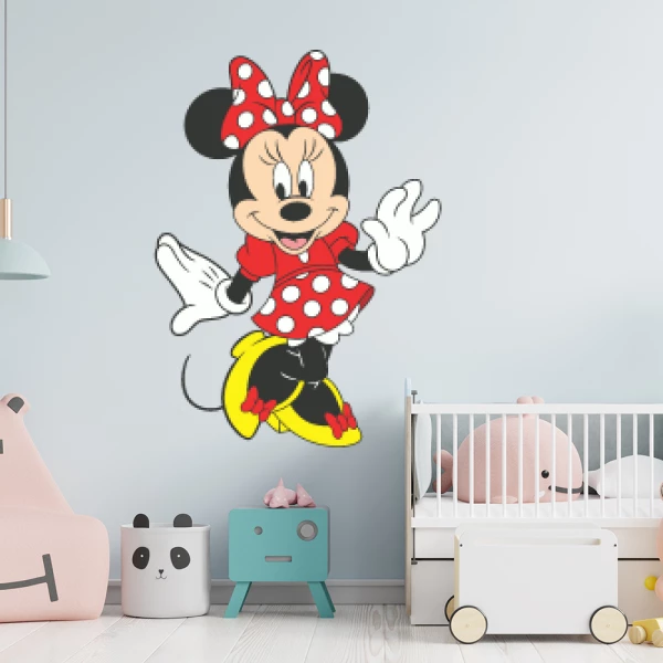 Sticker Minnie Rode Jurk