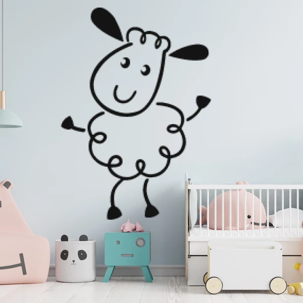 Sticker Schapen Doodly 3