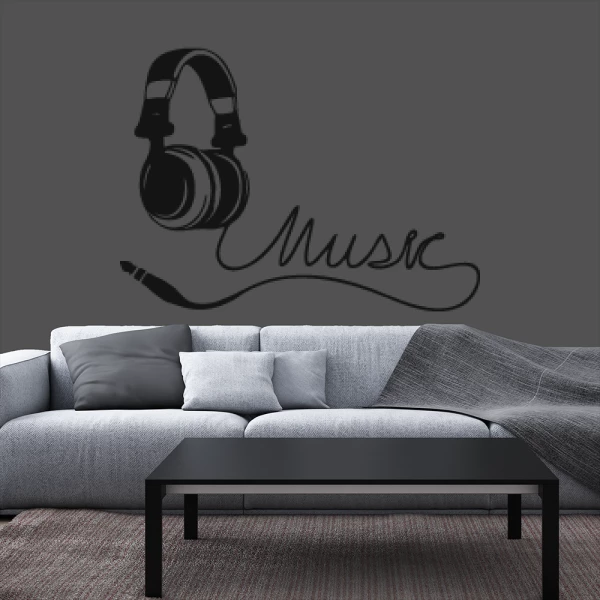 Sticker Music - Hoofdtelefoon