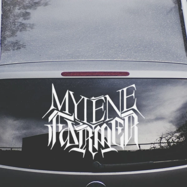 Sticker Mylène Farmer Tekst