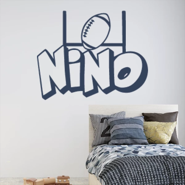 Sticker Nino Graffiti Rugby