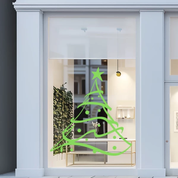 Sticker Kerstmis - Kerstboom Lint