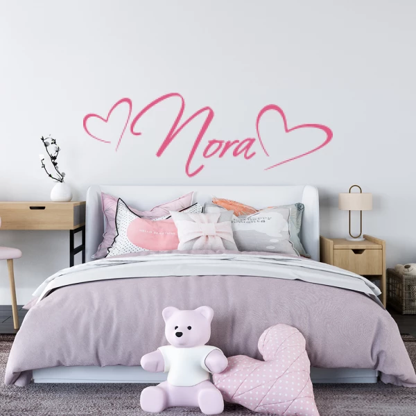 Sticker Nora Script Harten