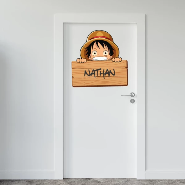 Sticker One Piece Voornaam - Printed