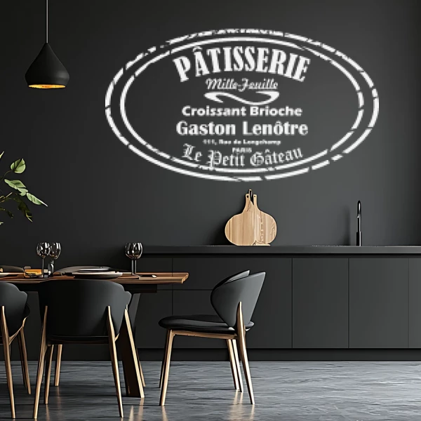 Sticker Pâtisserie Shabby Chic