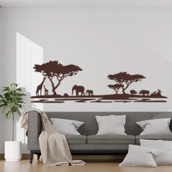 Sticker Landschap van Afrika