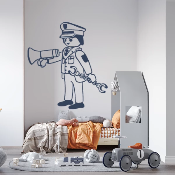 Sticker Playmobil Politieagent