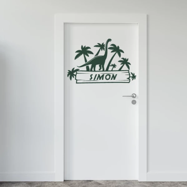 Sticker Voornaam Dino