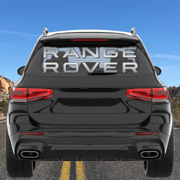 Sticker Range Rover Metal Printed
