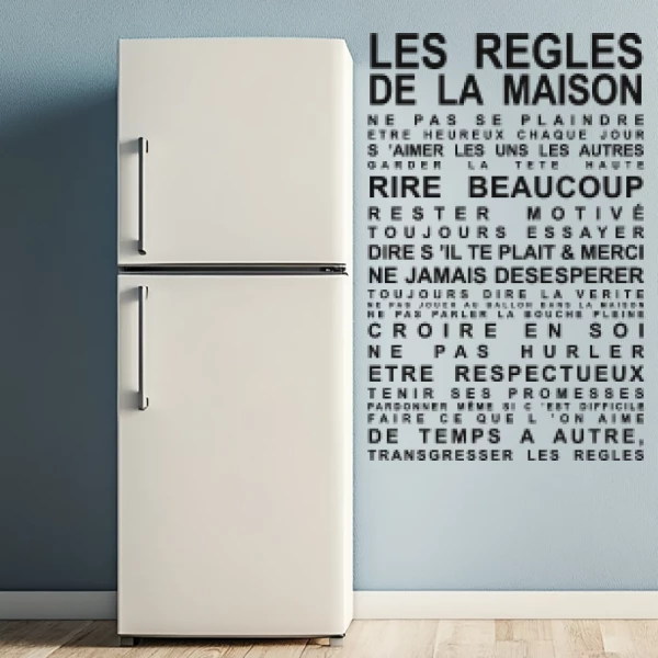 Sticker Règles de la maison