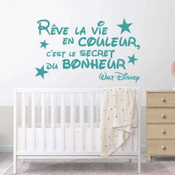 Sticker Rêve la vie en couleur