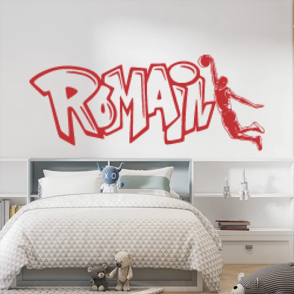 Sticker Romain Graffiti Basketball
