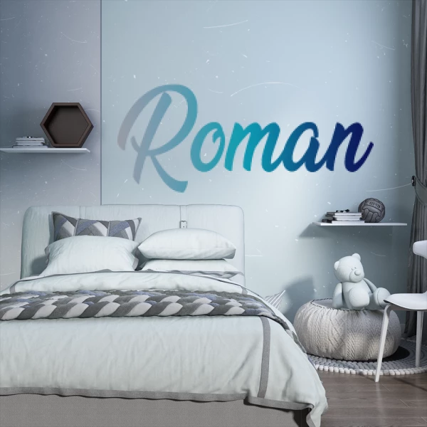 Sticker Roman Script Verloop