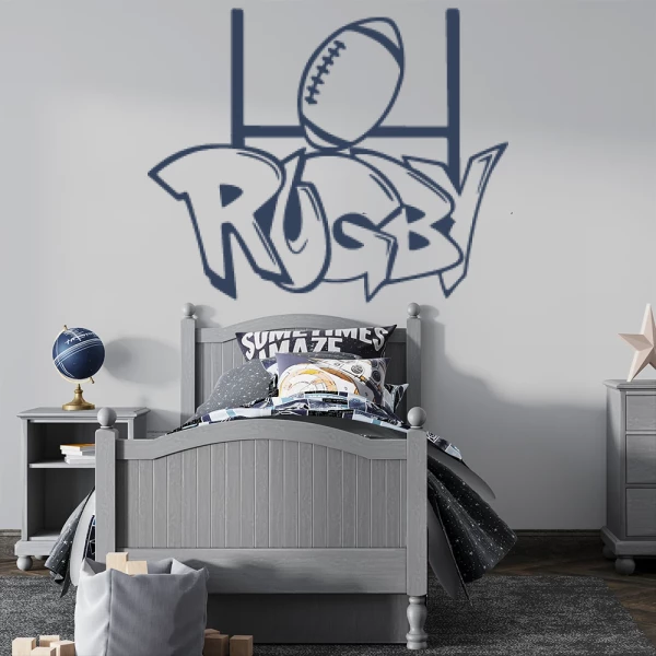 Sticker Rugby Graffiti