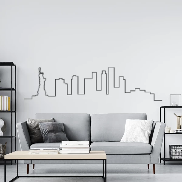 Sticker Skyline New York Line