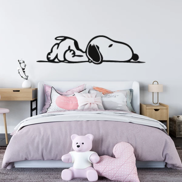 Sticker Snoopy  liggend